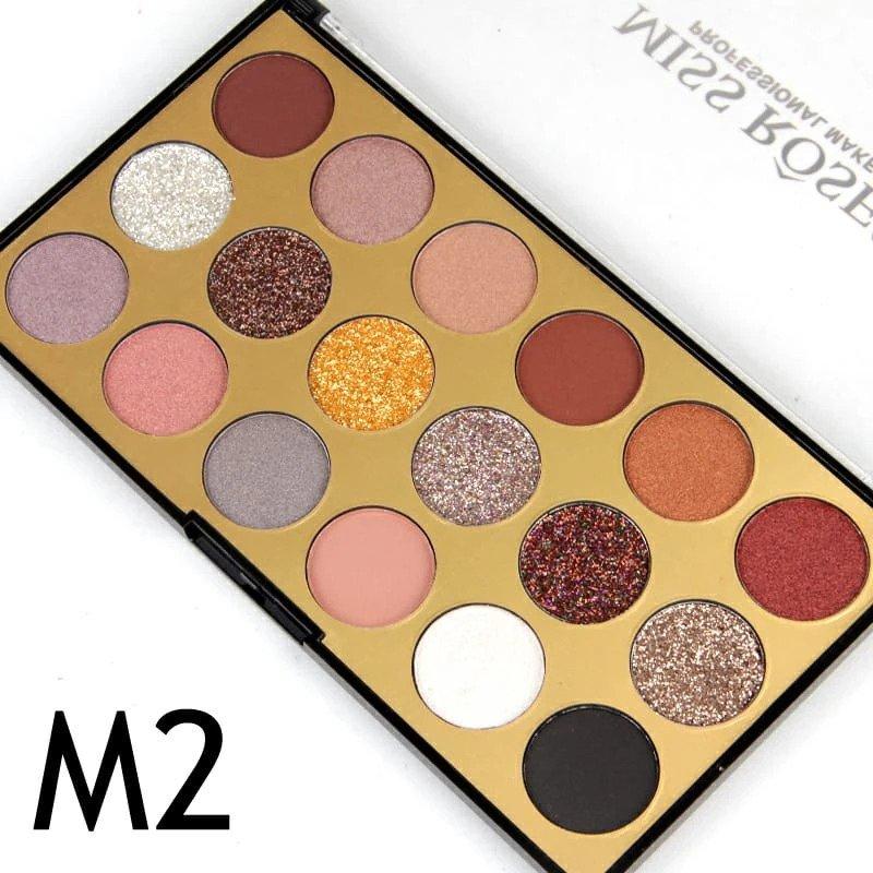 Miss Rose 18 Color Matte Shimmer Eyeshadow Palette - Image 5