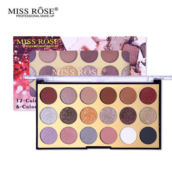 Miss Rose 18 Color Matte Shimmer Eyeshadow Palette - Image 7