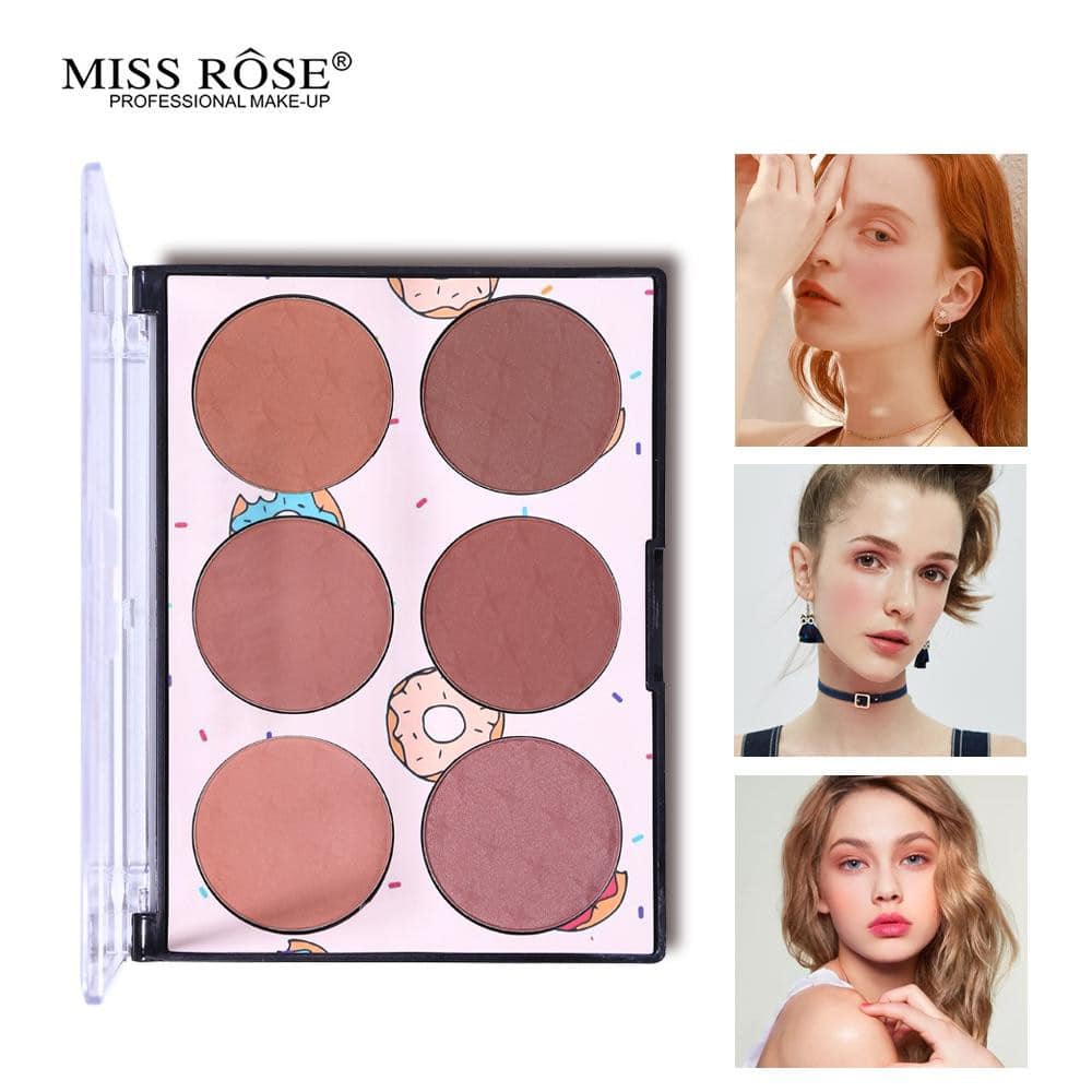 6 Color Miss Rose Blush Palette - Image 3