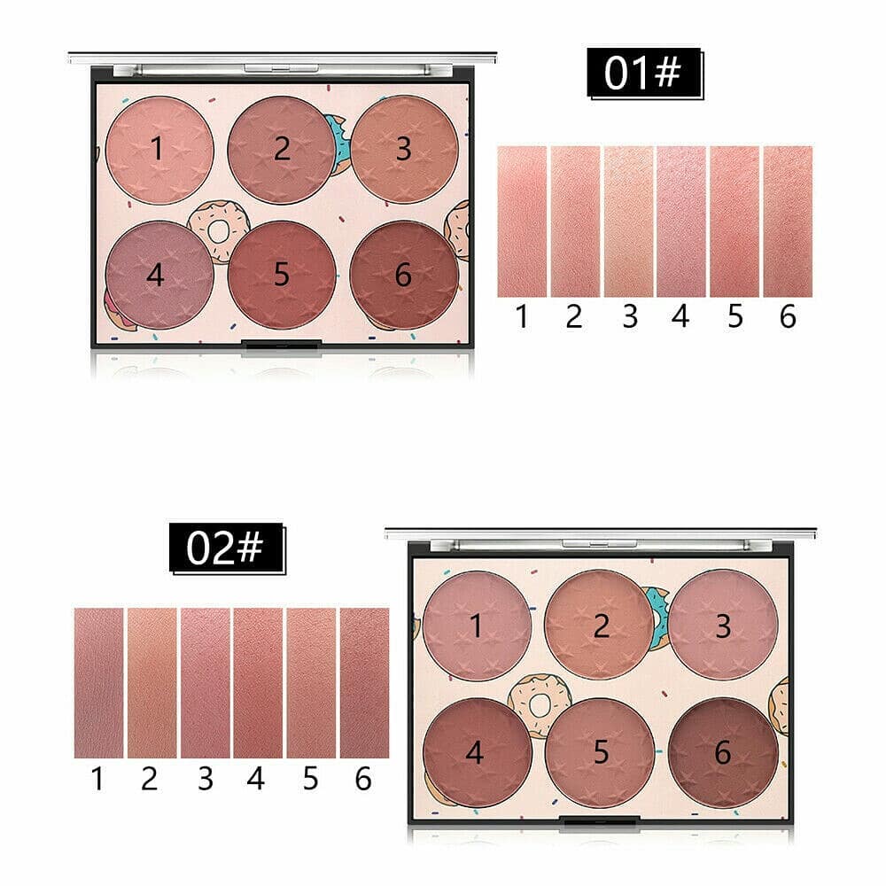 6 Color Miss Rose Blush Palette - Image 5
