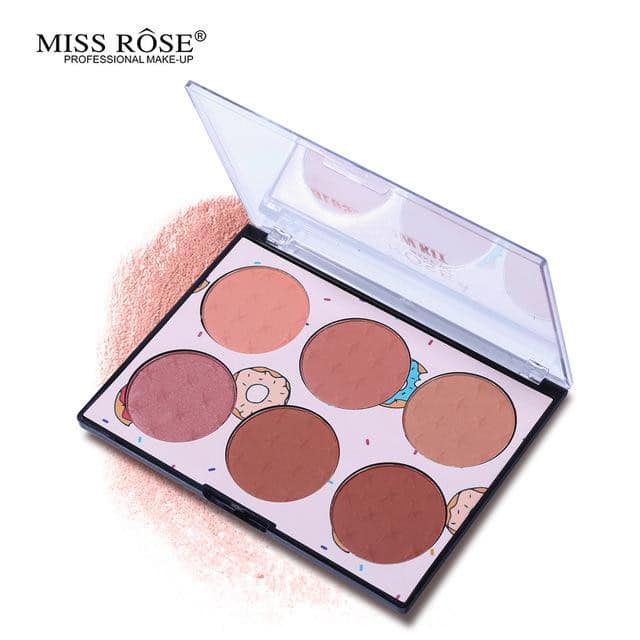 6 Color Miss Rose Blush Palette - Image 8