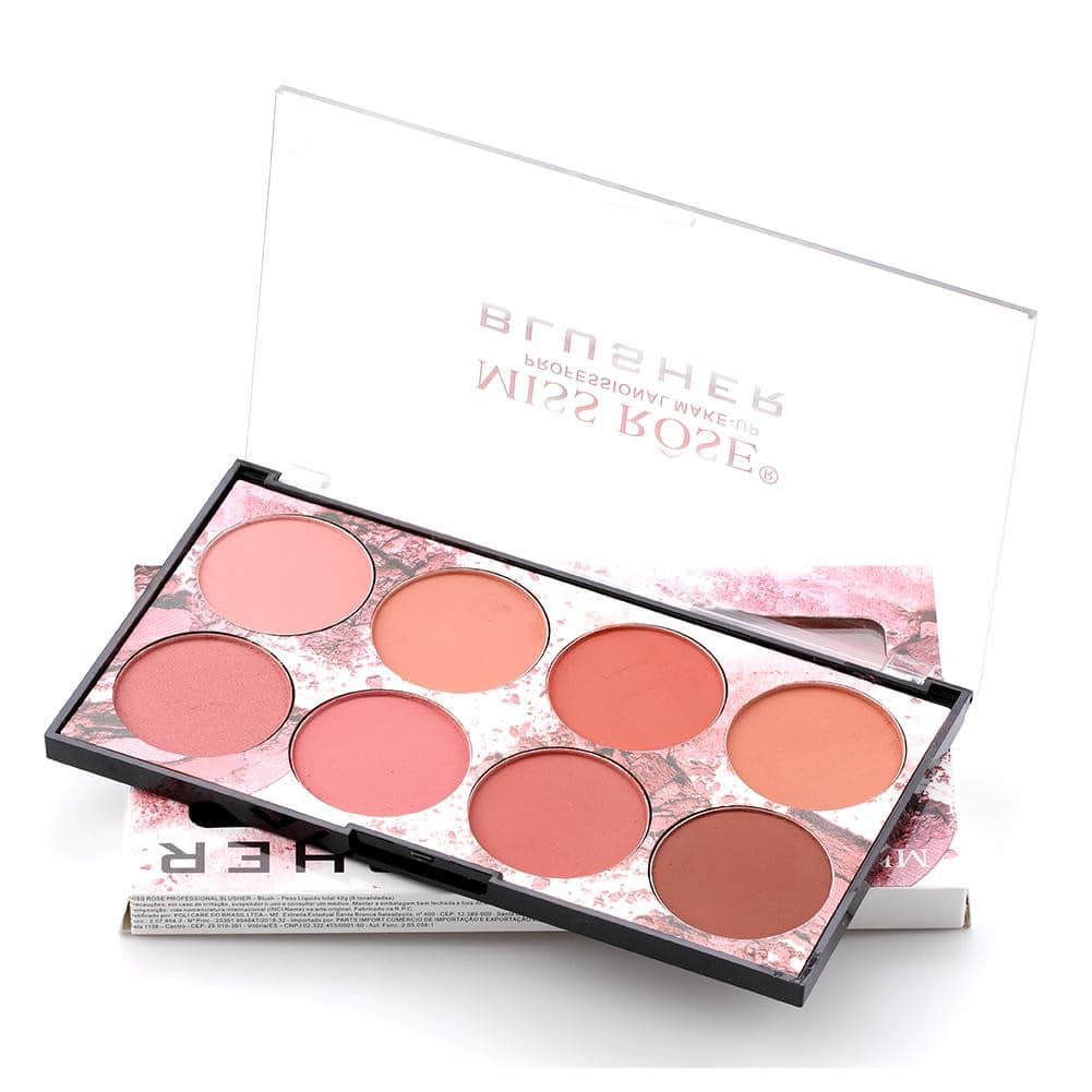 8 Colors MISS ROSE Blush Palette - Image 5