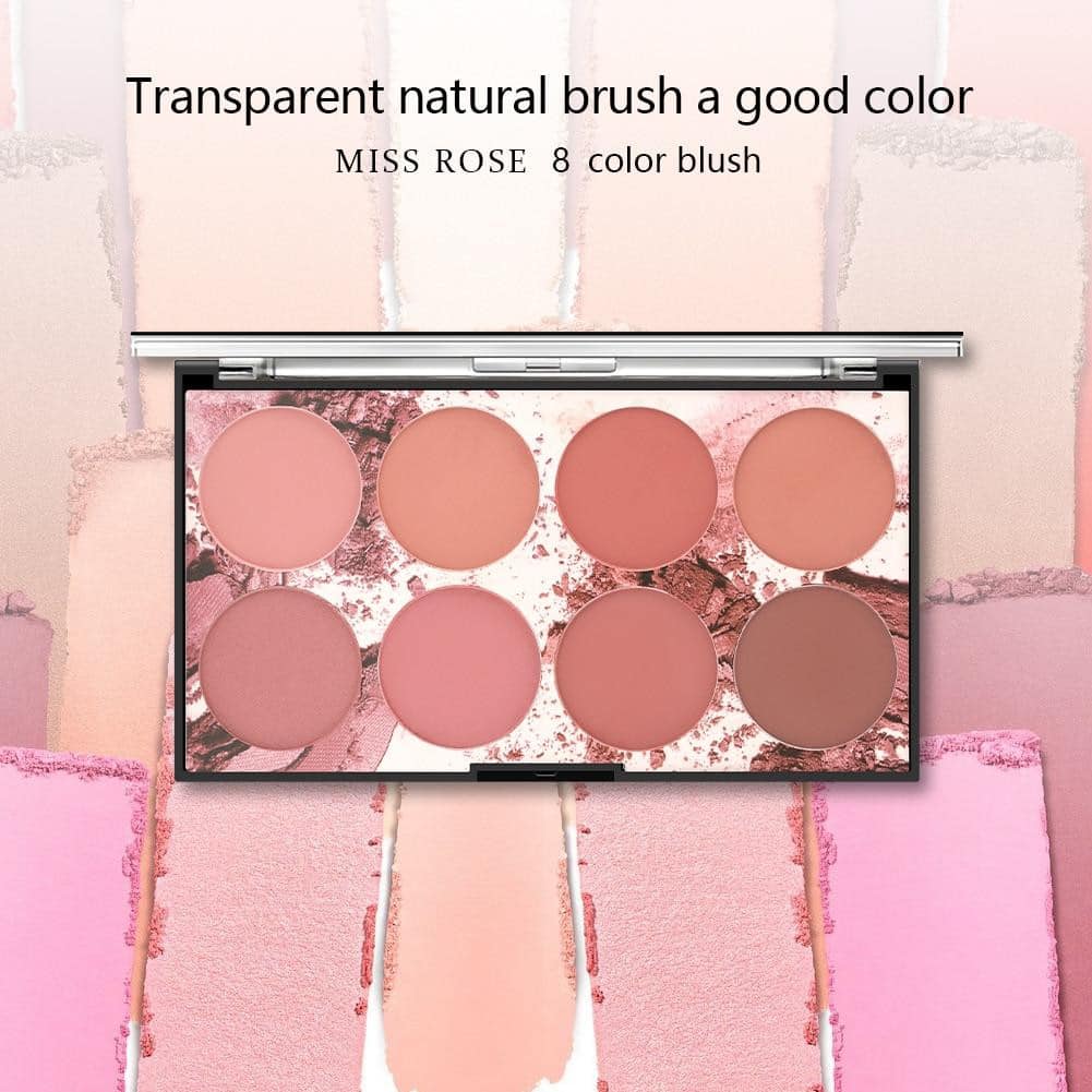 8 Colors MISS ROSE Blush Palette - Image 8