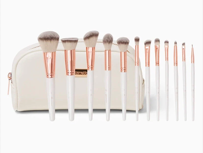 Bh Cosmetics Rose Romance 12 Piece Brush Set With Bag - Image 2