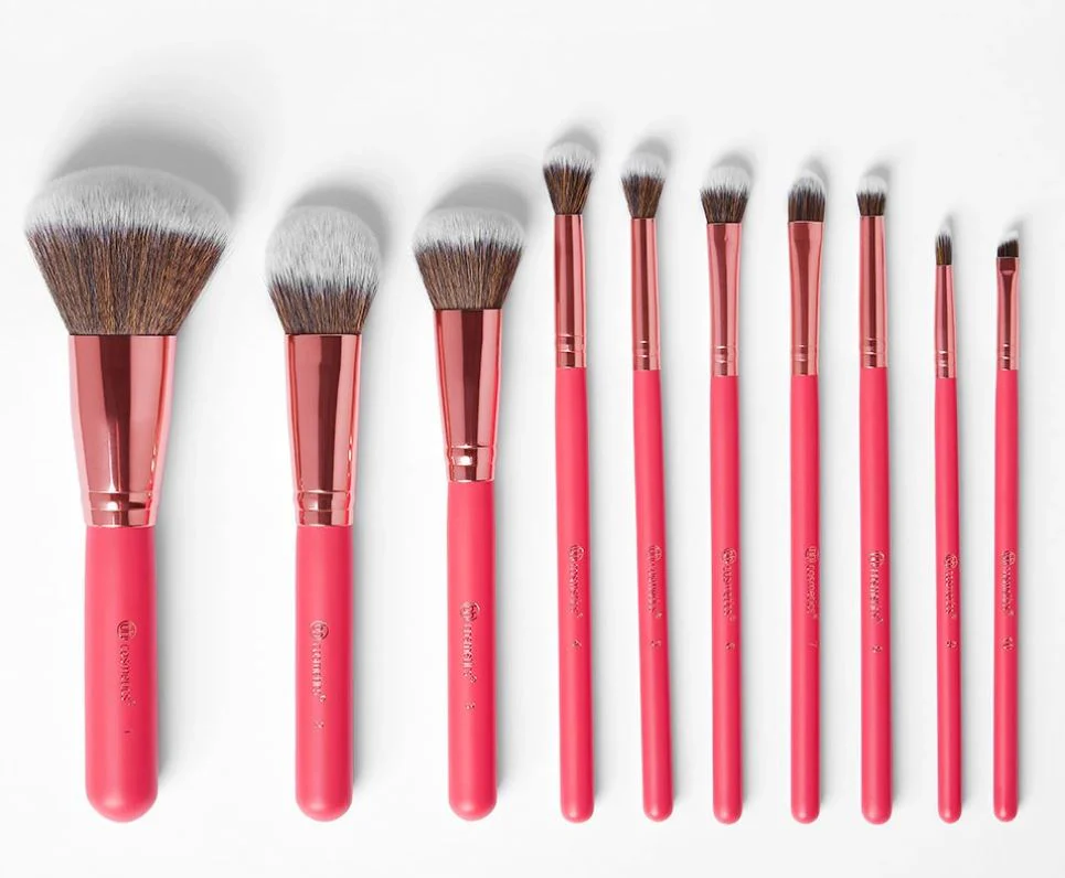 Bombshell Beauty 10 Piece Brush Set with Bag - Image 4