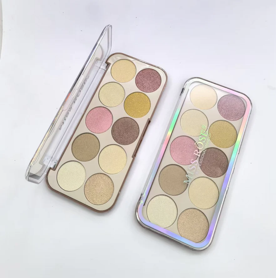 Miss Rose 10 Color Heaven Hue Highlighter Palette - Image 3