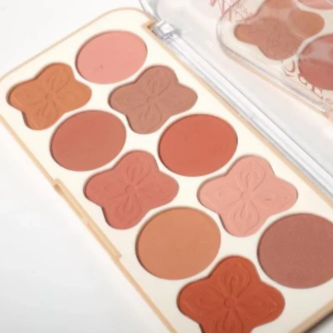 Miss Rose 10 Colors Clover Blusher Palette - Image 2