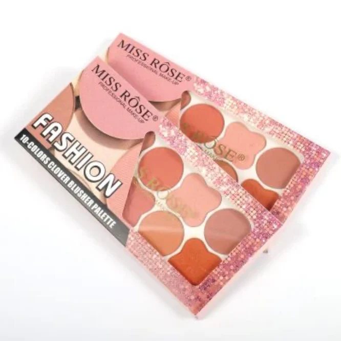 Miss Rose 10 Colors Clover Blusher Palette - Image 3