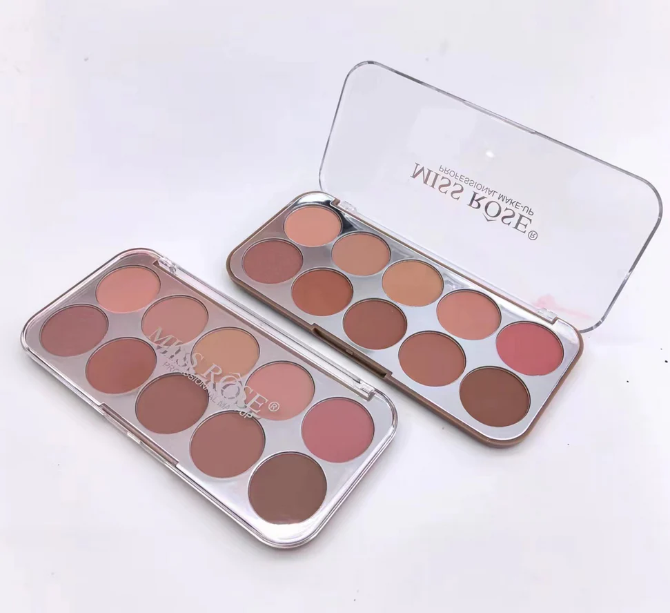 Miss Rose 10 Colors Enduring Blusher Kit - Image 4