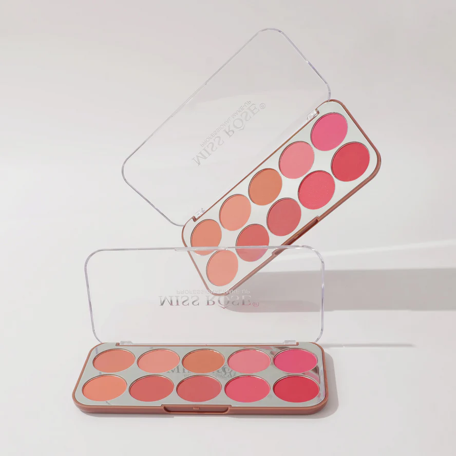 Miss Rose 10 Colors Enduring Blusher Kit - Image 7