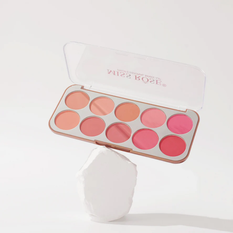 Miss Rose 10 Colors Enduring Blusher Kit - Image 8