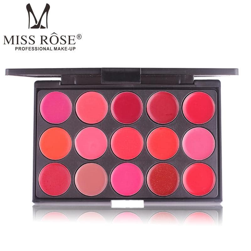 Miss Rose 15 Color Lipstick Matte Lip Cream Palette - Image 4