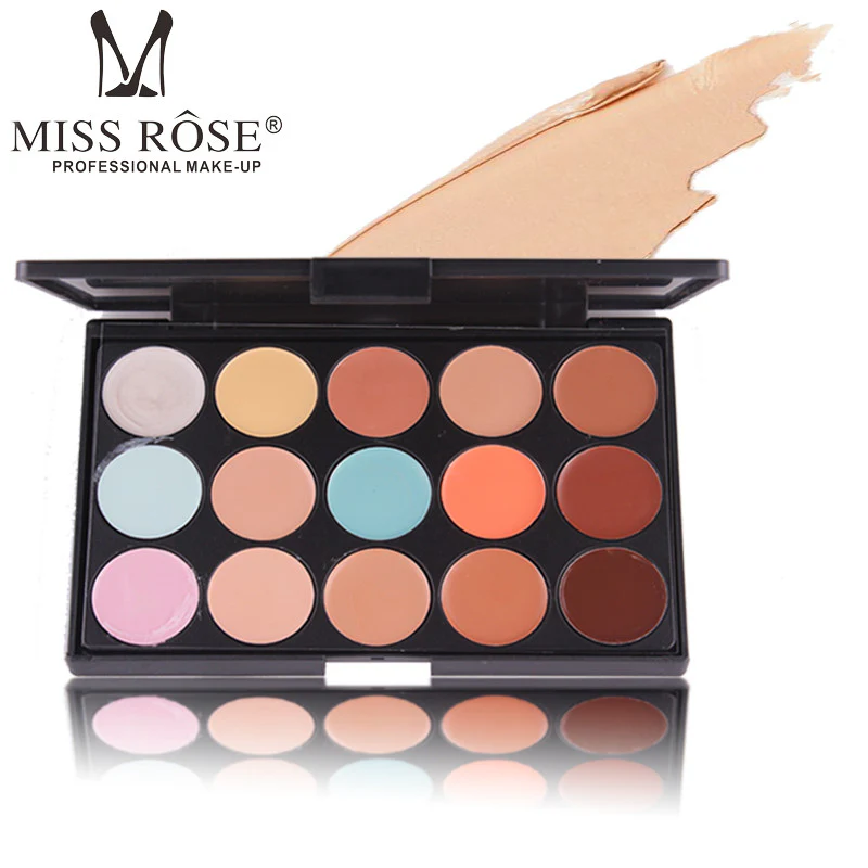 Miss Rose 15 Colours Concealer and Contour Palette Makeup Cream - Image 3