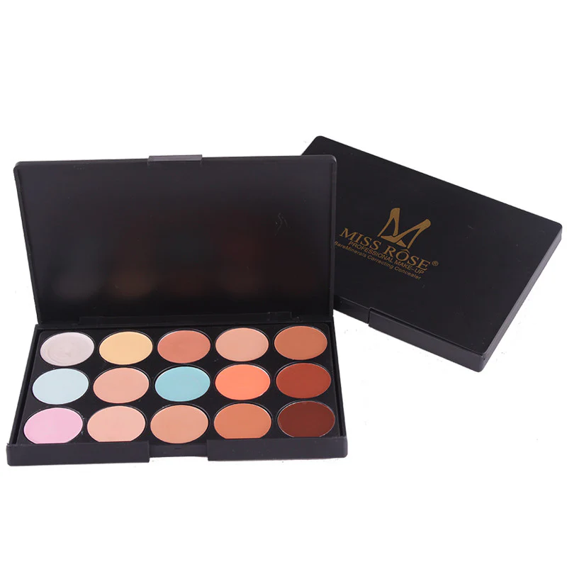 Miss Rose 15 Colours Concealer and Contour Palette Makeup Cream - Image 4