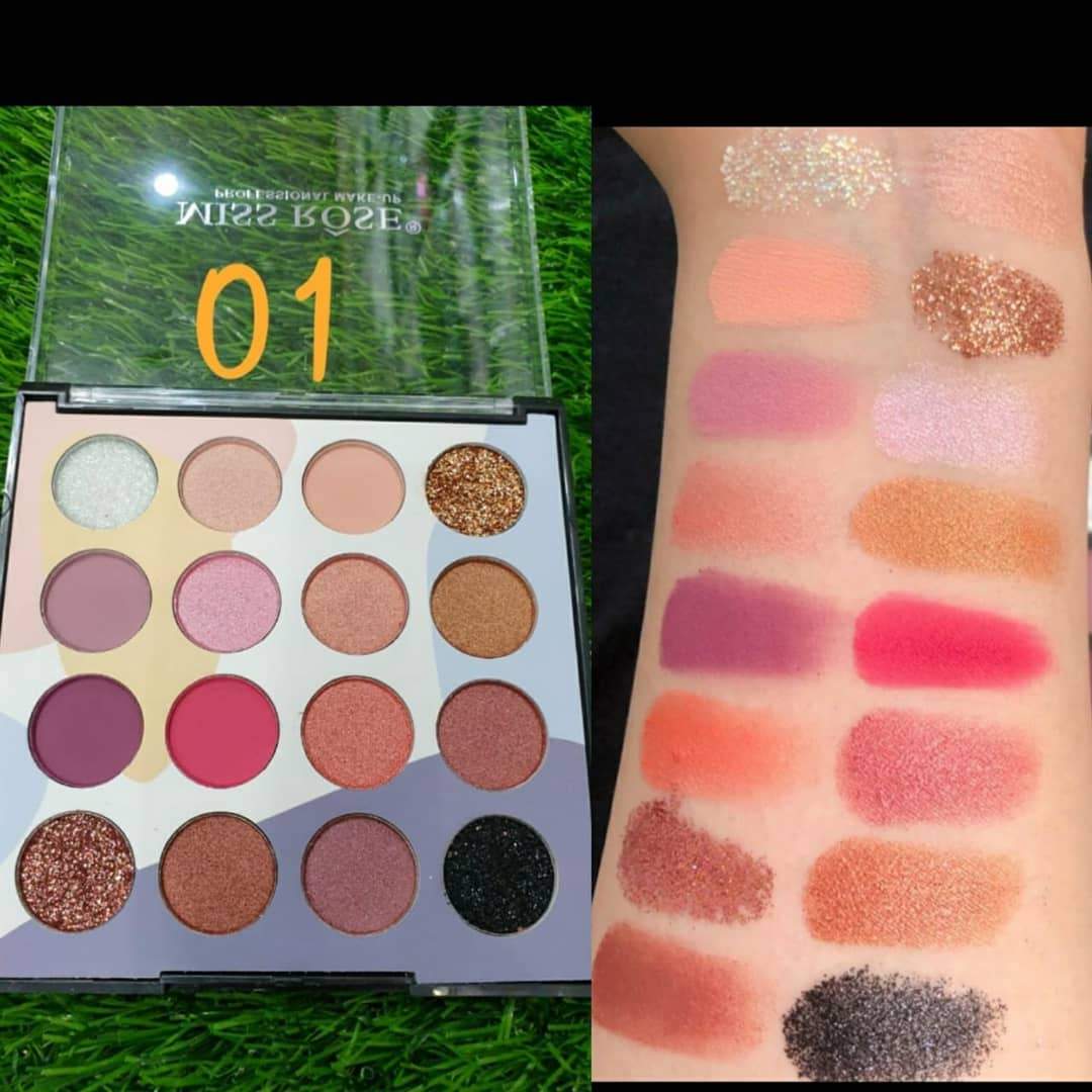 Miss Rose 16 Color Eyeshadow Palette - Image 4