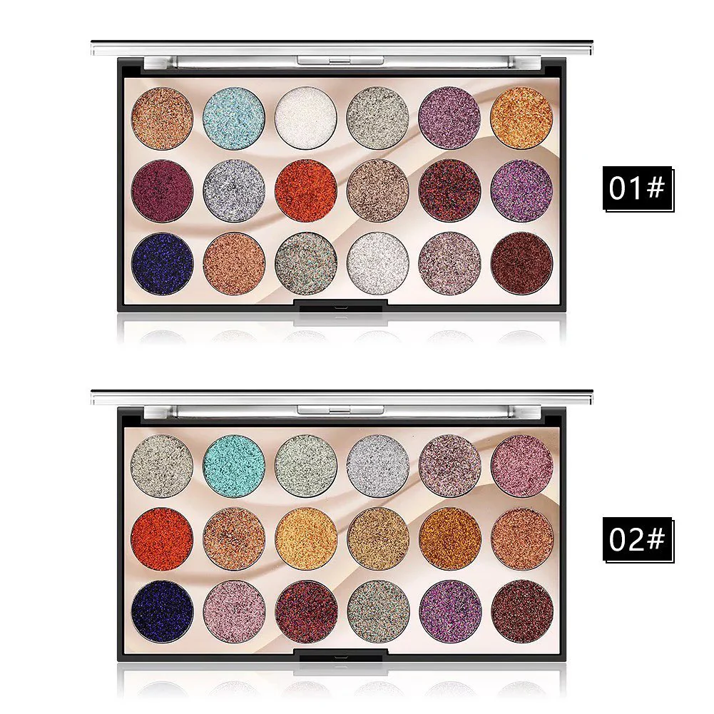 MISS ROSE 18-Color Glitter Eyeshadow Palette - Image 3