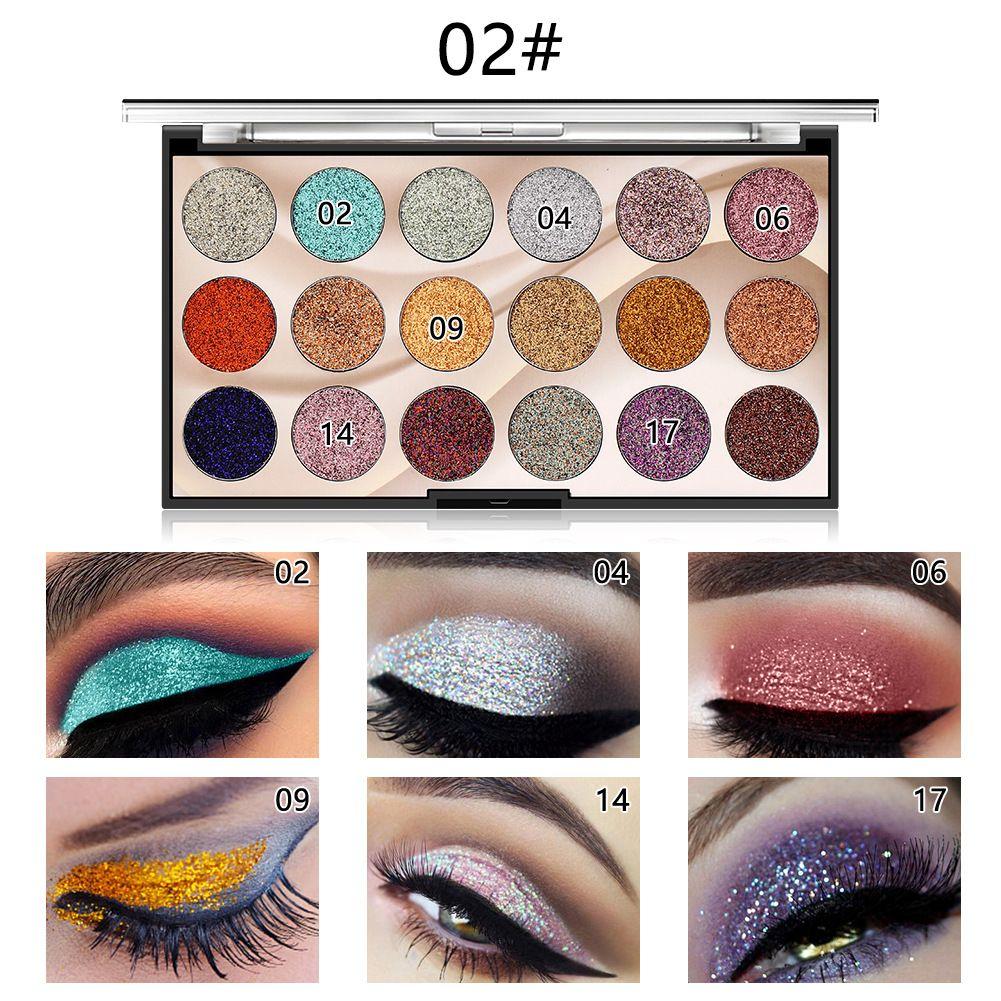 MISS ROSE 18-Color Glitter Eyeshadow Palette - Image 5