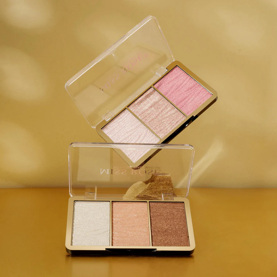 Miss Rose 3 Color Hyper Real Highlighter kit - Image 12