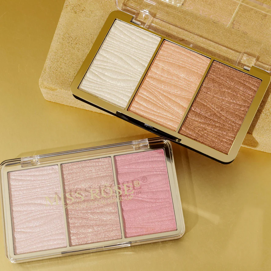 Miss Rose 3 Color Hyper Real Highlighter kit - Image 15