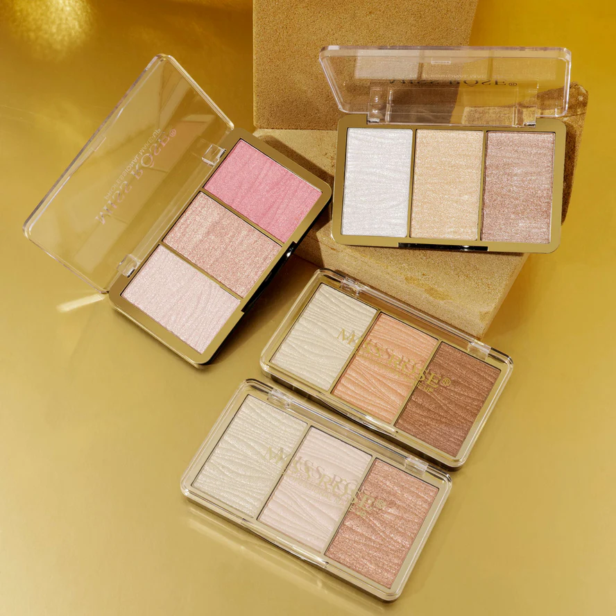 Miss Rose 3 Color Hyper Real Highlighter kit - Image 2