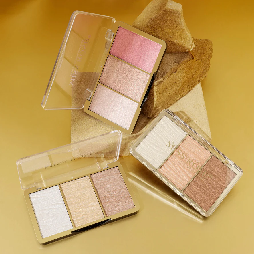 Miss Rose 3 Color Hyper Real Highlighter kit - Image 9