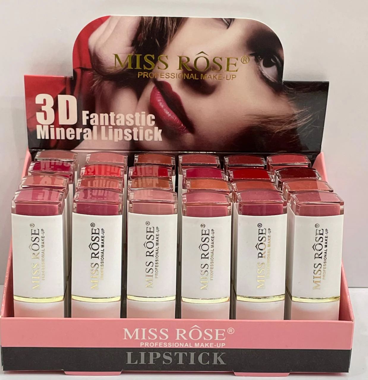 Miss Rose 3D Mineral Lipstick-White - Image 7