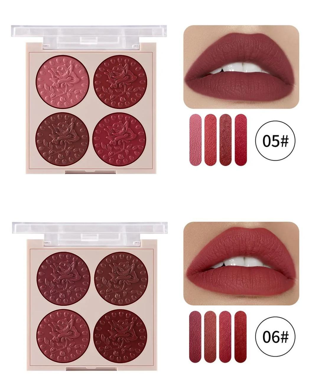 MISS Rose 4 Color Exclusive Creation Lip Palette - Image 4