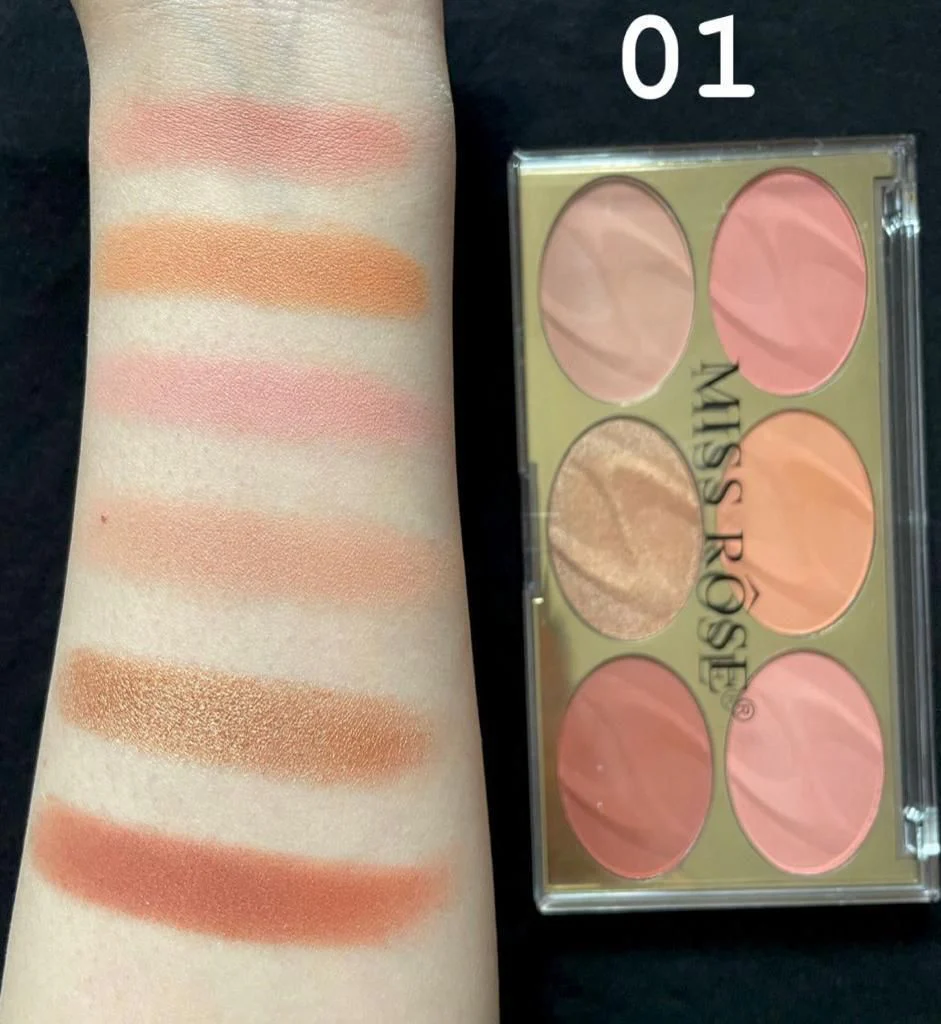 Miss Rose 6 Color Face Kit - Image 2