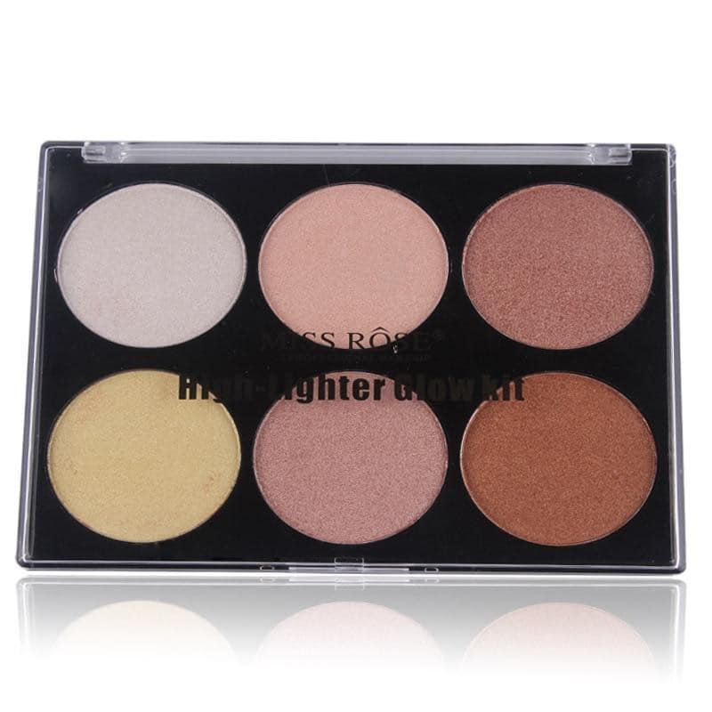 MISS ROSE 6 Color Highlighter Palette - Image 3