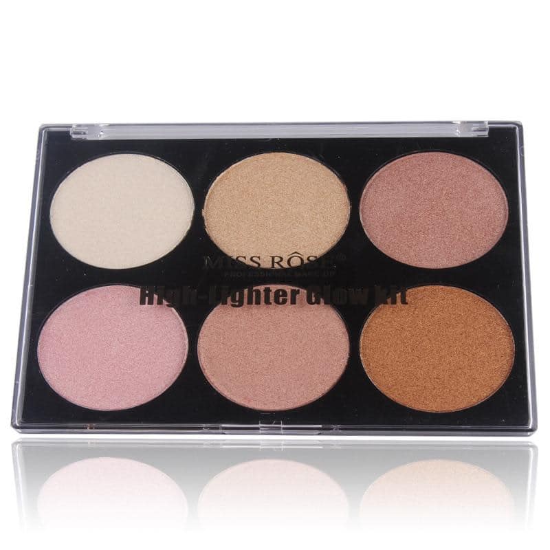 MISS ROSE 6 Color Highlighter Palette - Image 5