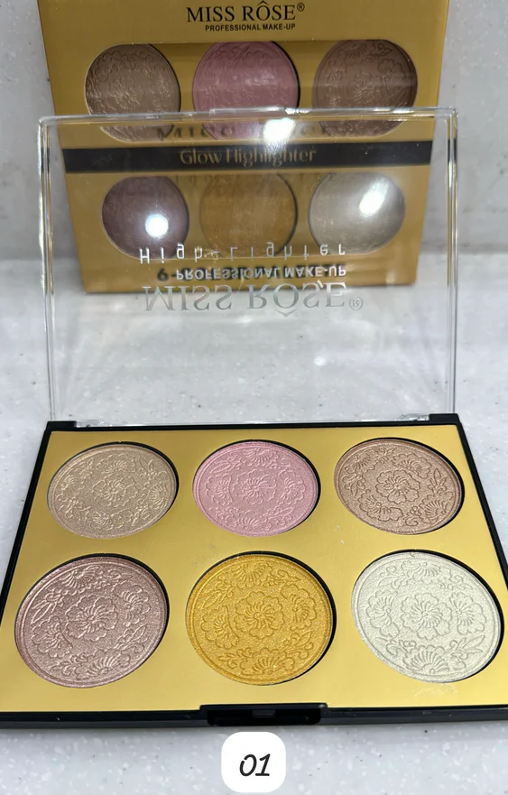 Miss Rose 6 color Radiant Glow Highlighter - Image 2