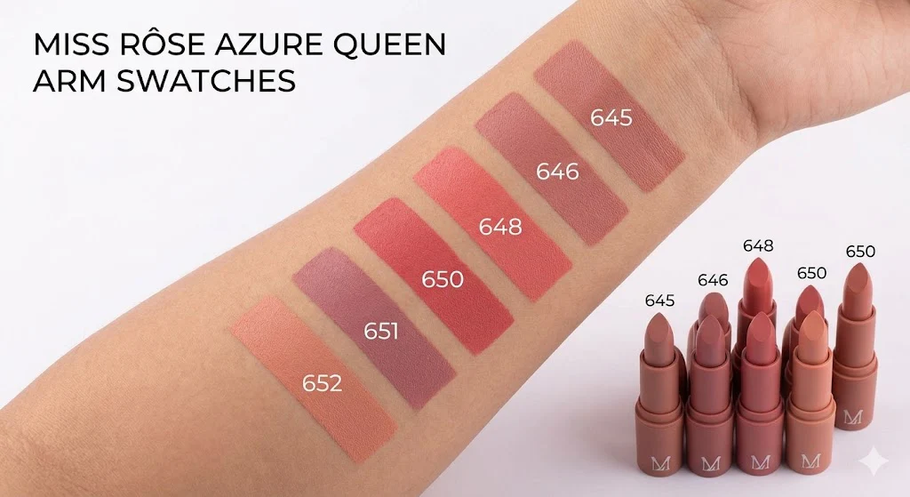 Miss Rose Azure Queen Bullet Lipstick - Image 7