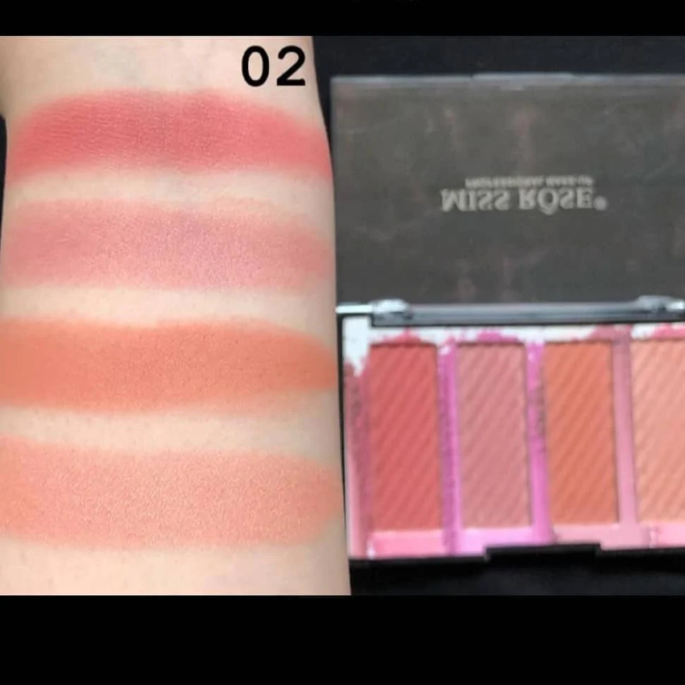 Miss Rose Bronzers 4 Color Blush Palette - Image 4