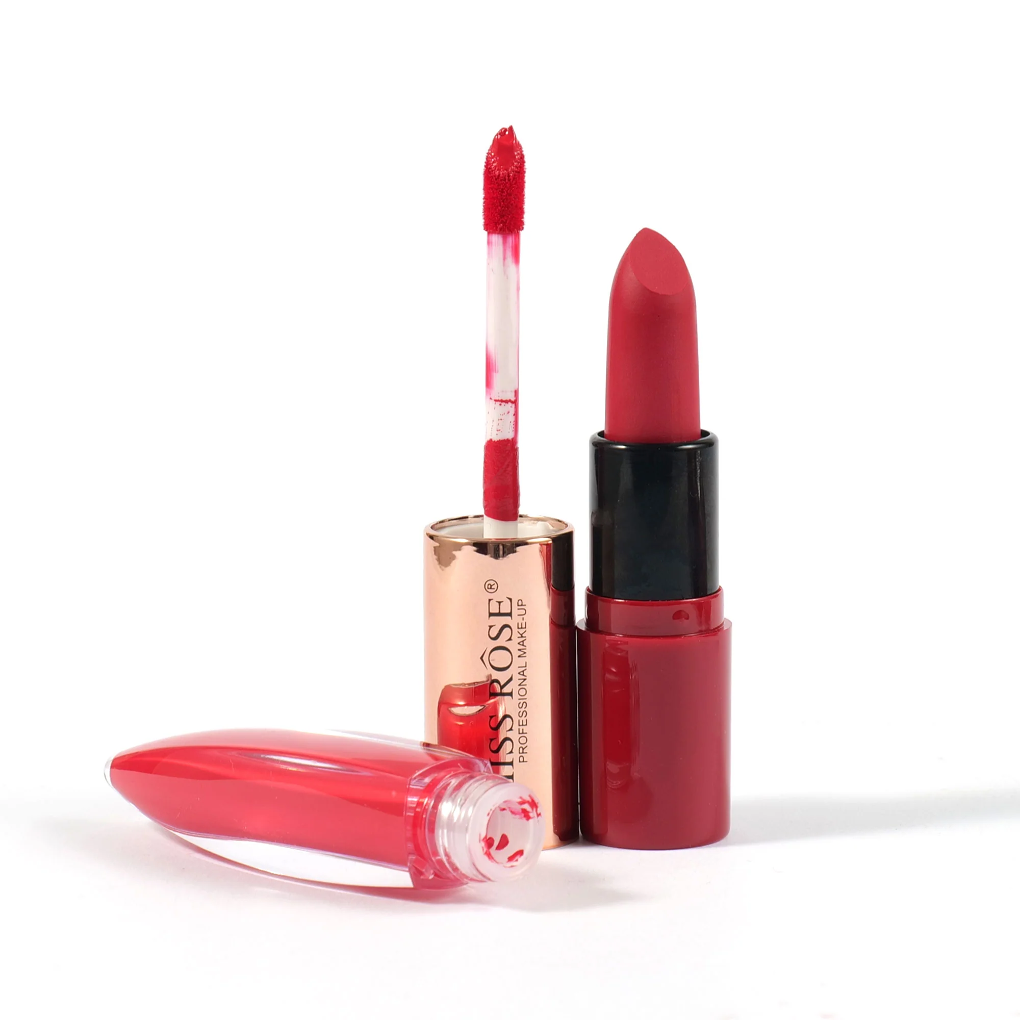 Miss Rose Dual Ended Matte Lipstick & Lip Gloss - Image 2