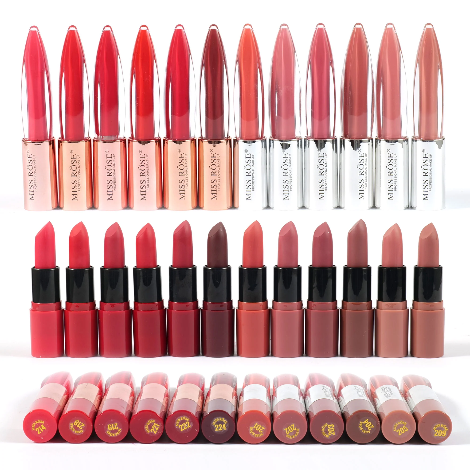 Miss Rose Dual Ended Matte Lipstick & Lip Gloss - Image 3