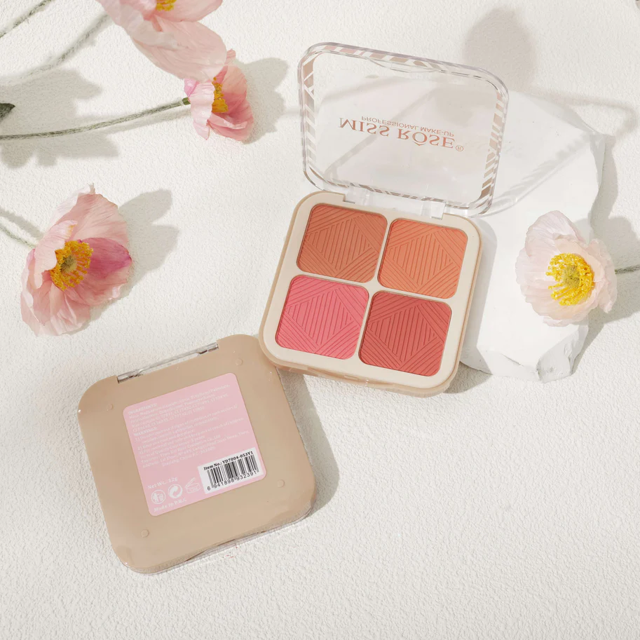 Miss Rose Flushed Pink 4-Color Blusher - Image 5