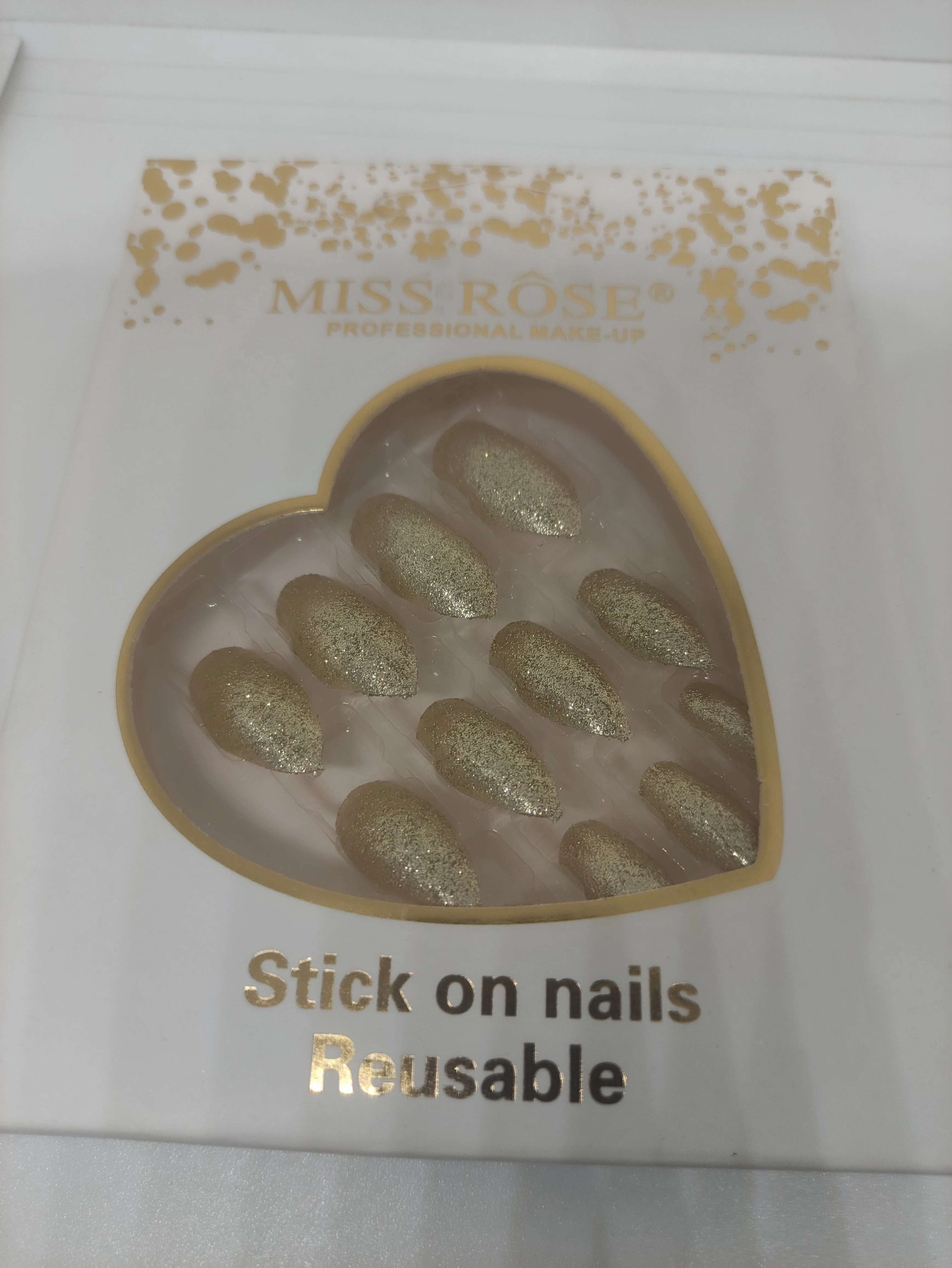Miss Rose Glitter Chunks Nails - Image 4