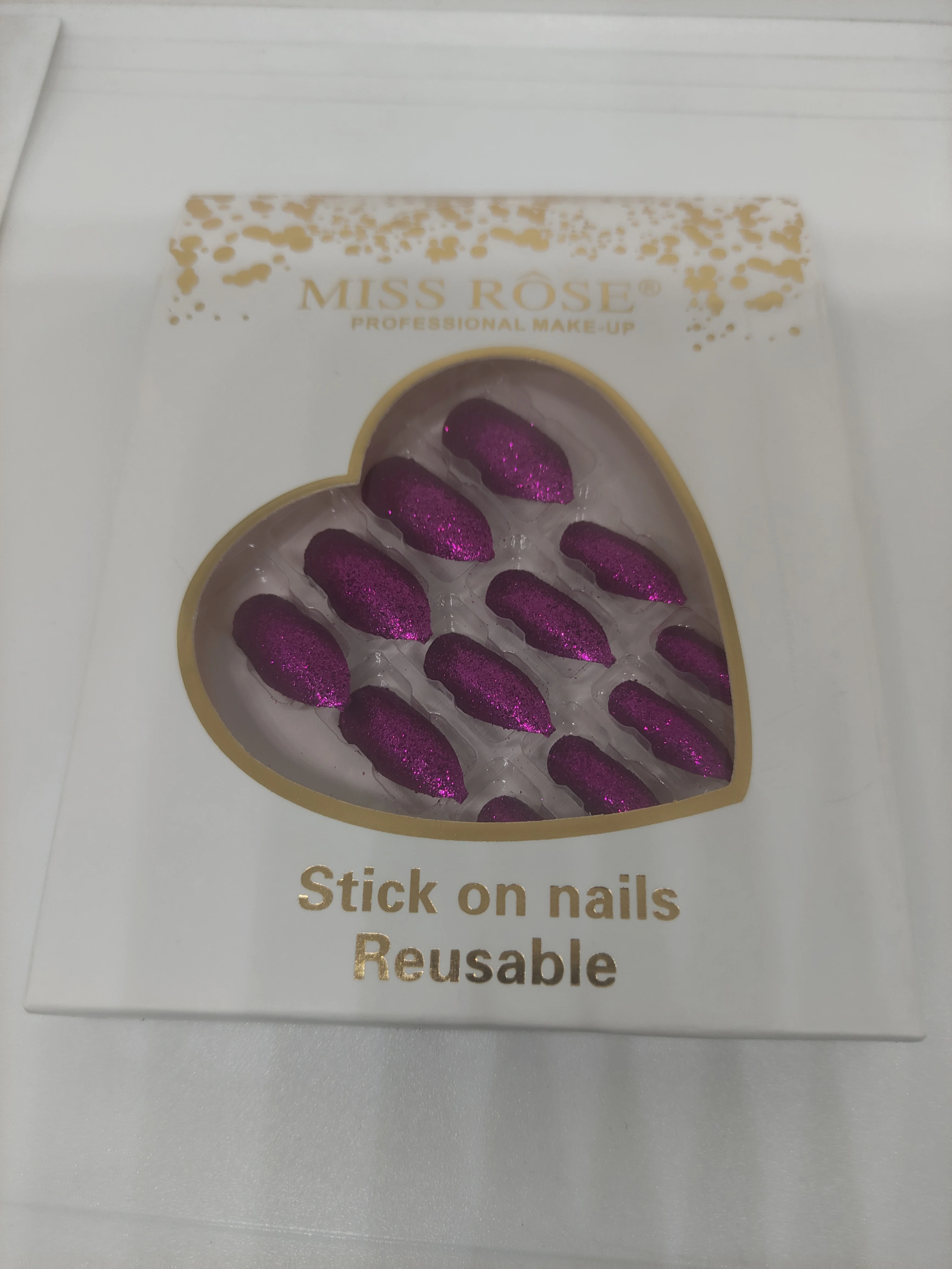 Miss Rose Glitter Chunks Nails - Image 5