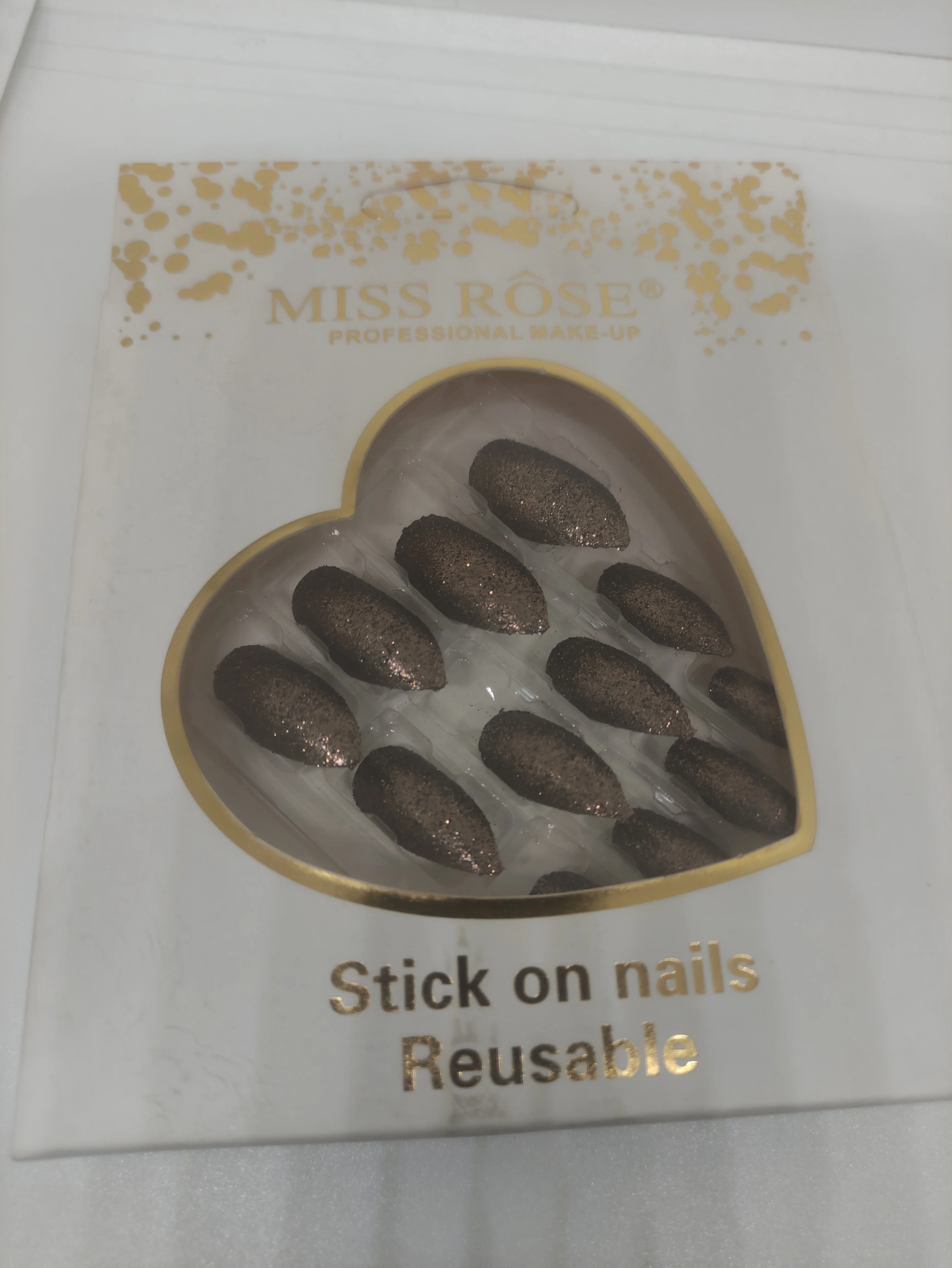 Miss Rose Glitter Chunks Nails - Image 6