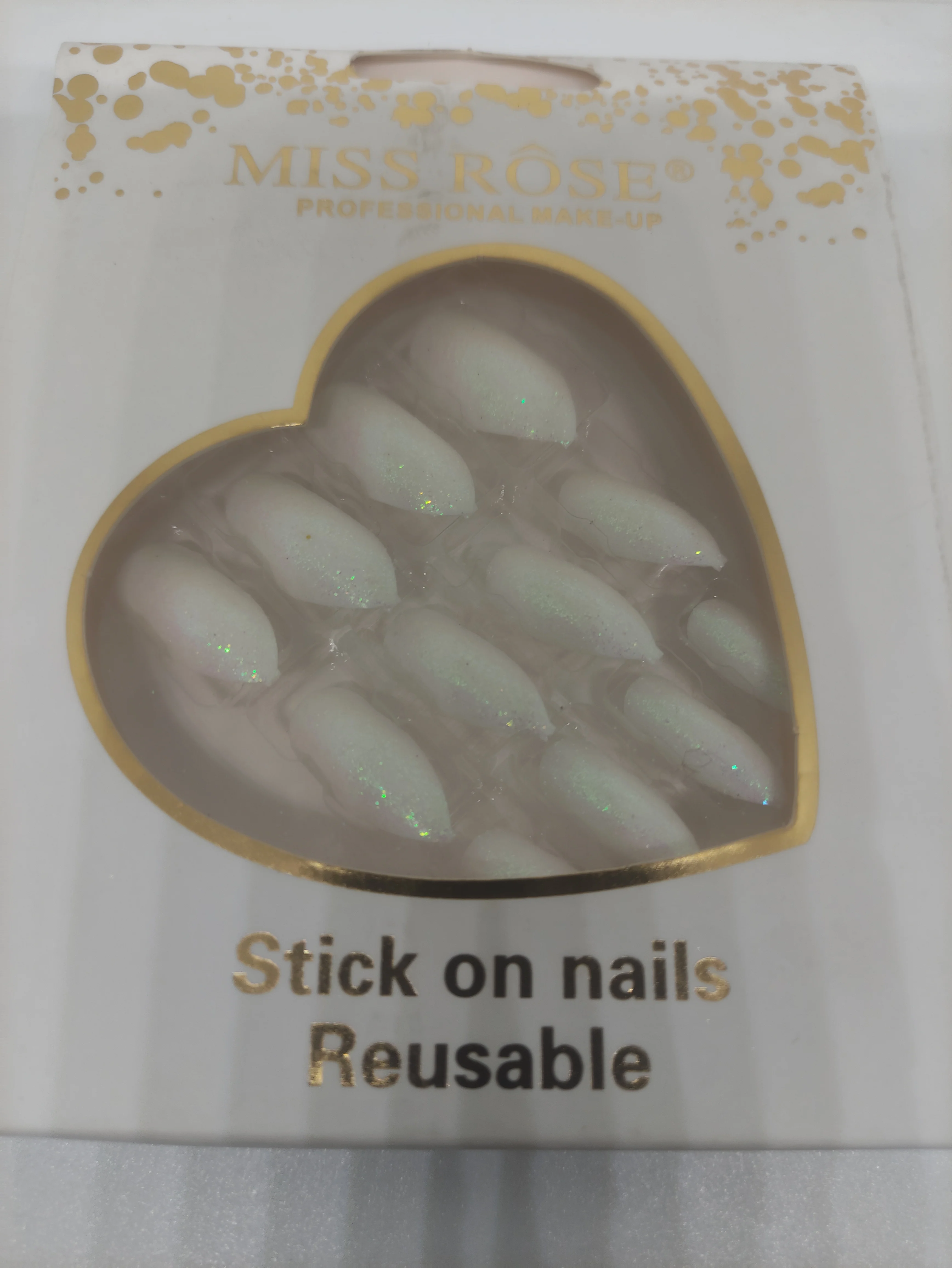 Miss Rose Glitter Chunks Nails - Image 8