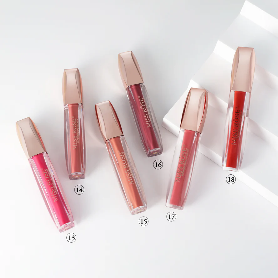 Miss Rose Liquid Glaze Matte Lip Gloss - Image 4