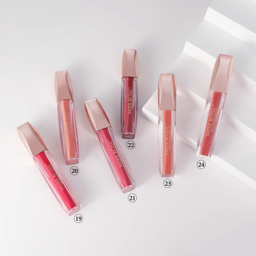 Miss Rose Liquid Glaze Matte Lip Gloss - Image 5
