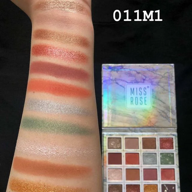 MISS ROSE 16 Color Pigment Eyeshadow Palette - Image 8