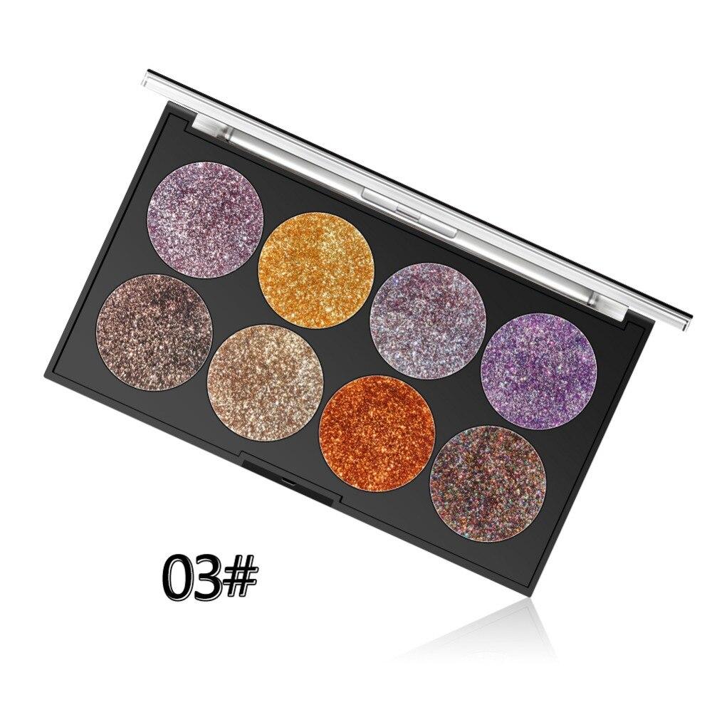 Miss Rose Makeup Palette 8 Color Glitter - Image 11