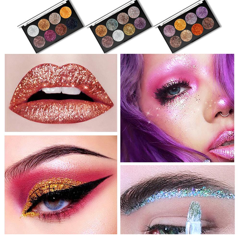 Miss Rose Makeup Palette 8 Color Glitter - Image 12