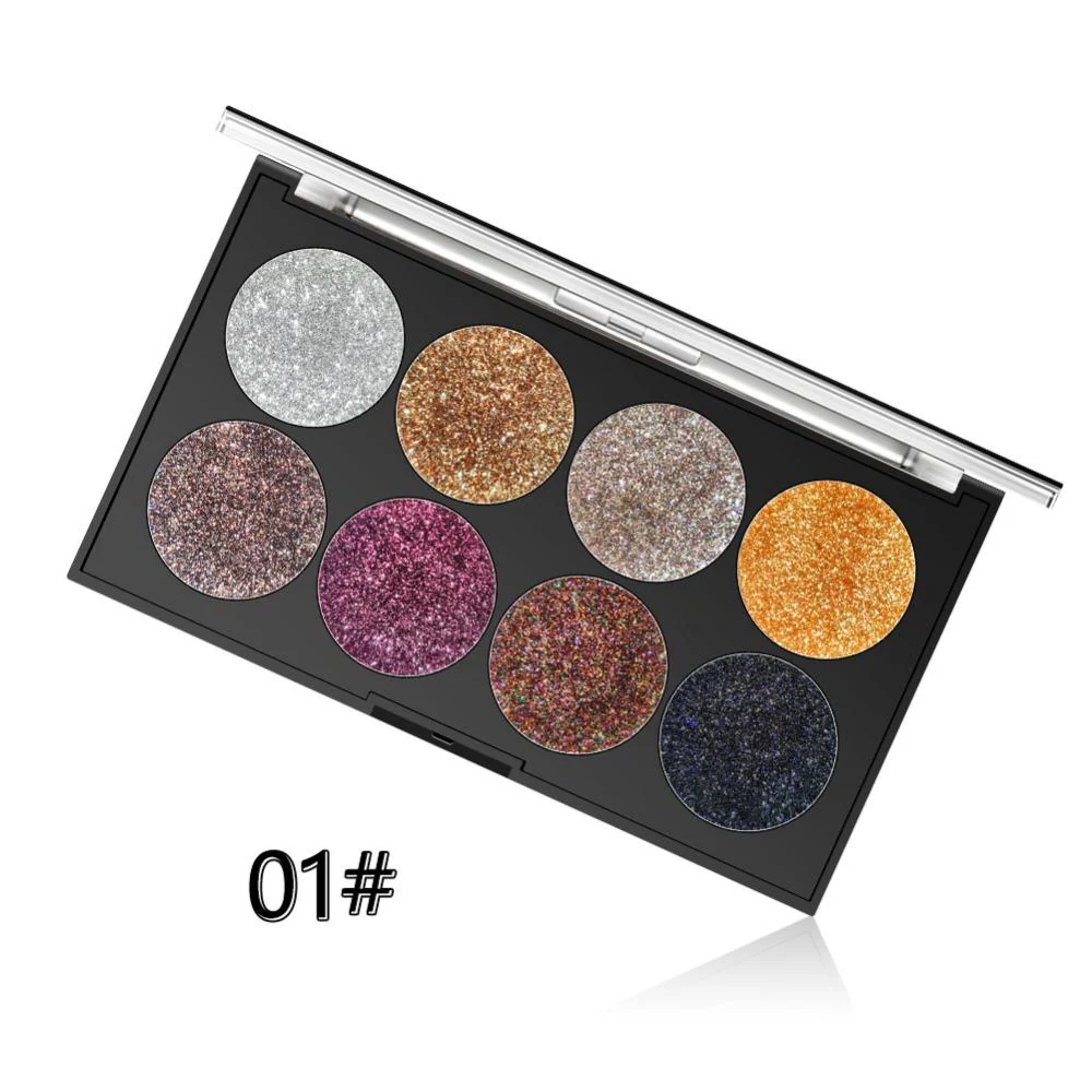 Miss Rose Makeup Palette 8 Color Glitter - Image 7