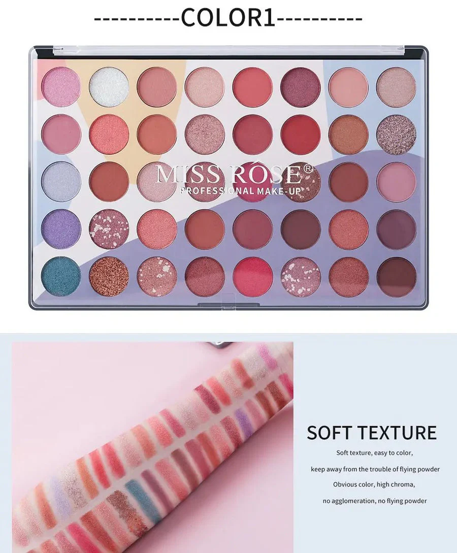 Miss Rose new 40 colors eyeshadow palette - Image 4