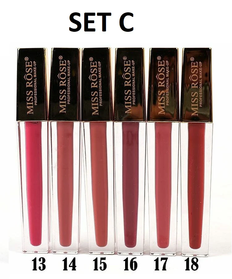 Miss Rose New Matt Liquid Lip Gloss (Gold) - Image 6