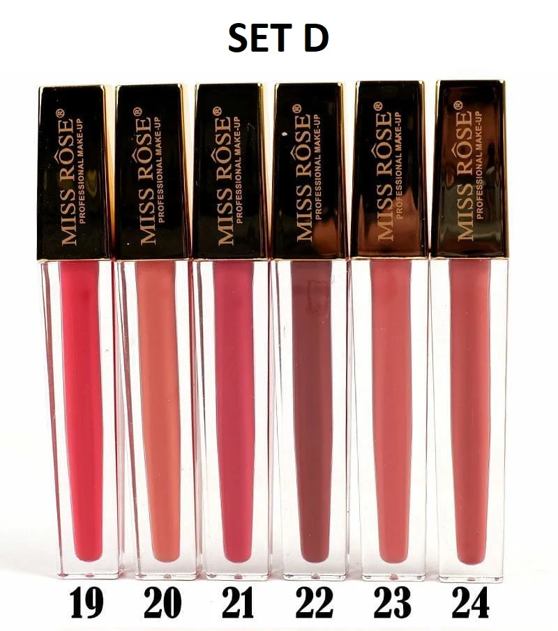 Miss Rose New Matt Liquid Lip Gloss (Gold) - Image 8