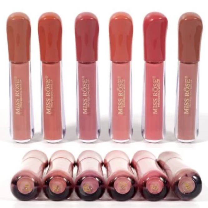 Miss Rose Nude Liquid Lip Gloss - Image 3